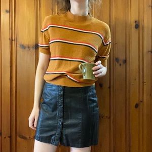 70s striped slouch sweater shirt